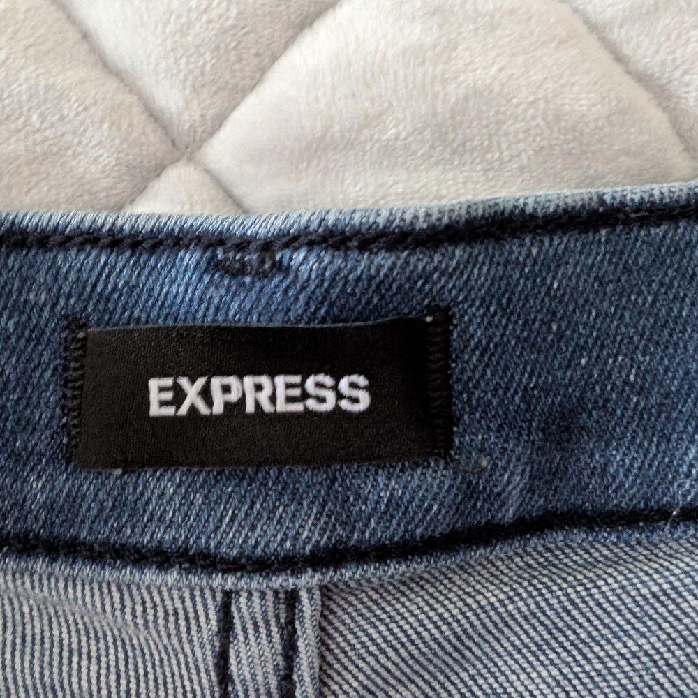 Express Skinny Jeans, Mid Rise, Petite 8, 8 Short - Picture 2 of 9